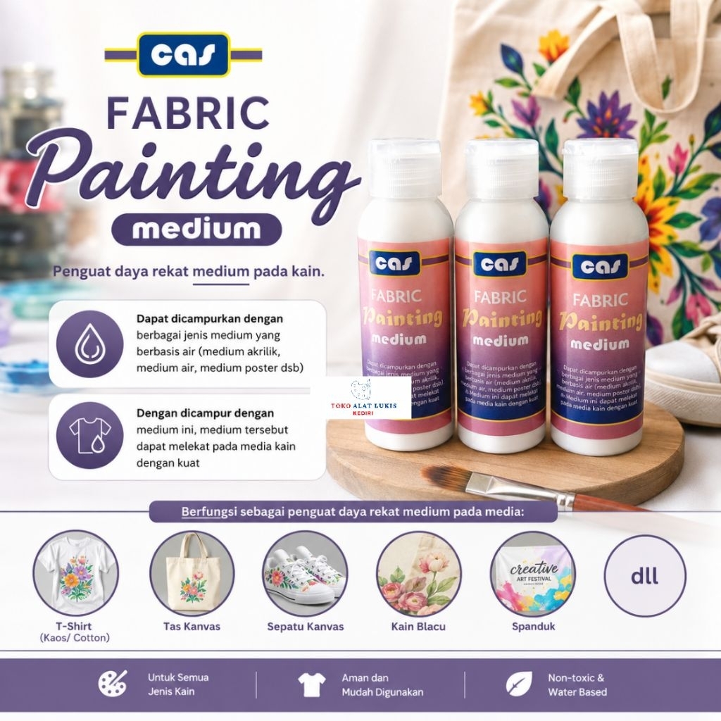 Medium Cat Kain / Textile 100ml - Pengencer Cat Stationery