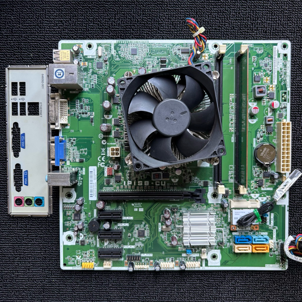 MOBO HP H61 + CORE I3 2100 3.1GHZ + RAM 2GB + FAN LGA 1155 DDR3 MICRO ATX