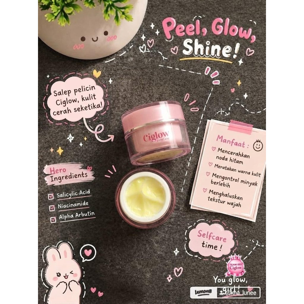 CIGLOW NIGHT CREAM GLOWING(salep pelicin)