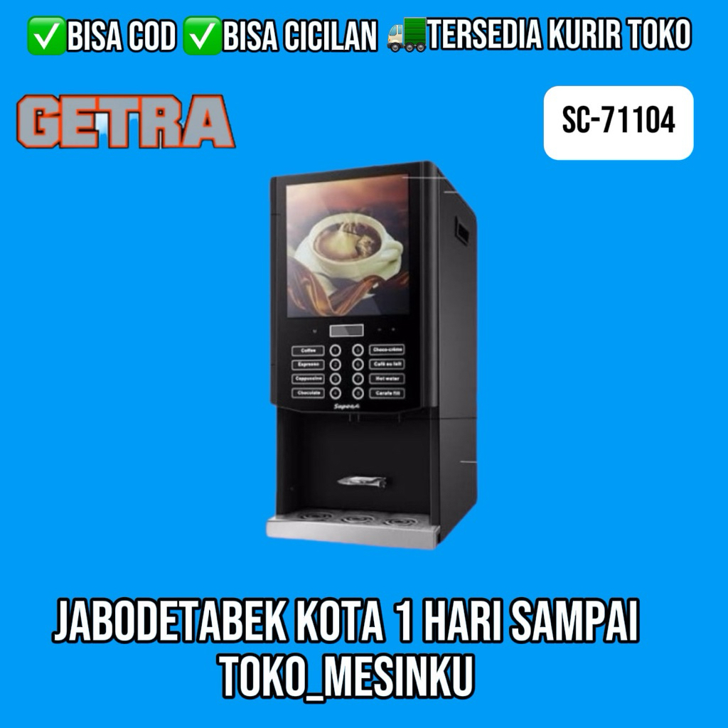 MESIN KOPI PROFESIONAL COFFEE MIX DISPENSER GETRA SC-71104 ORIGINAL