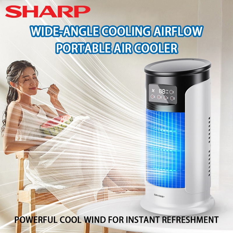 Sharp Original Portable 3 in 1 Air Cooler Desktop Cooling Humidifier Purifier Mini Personal Cooler U
