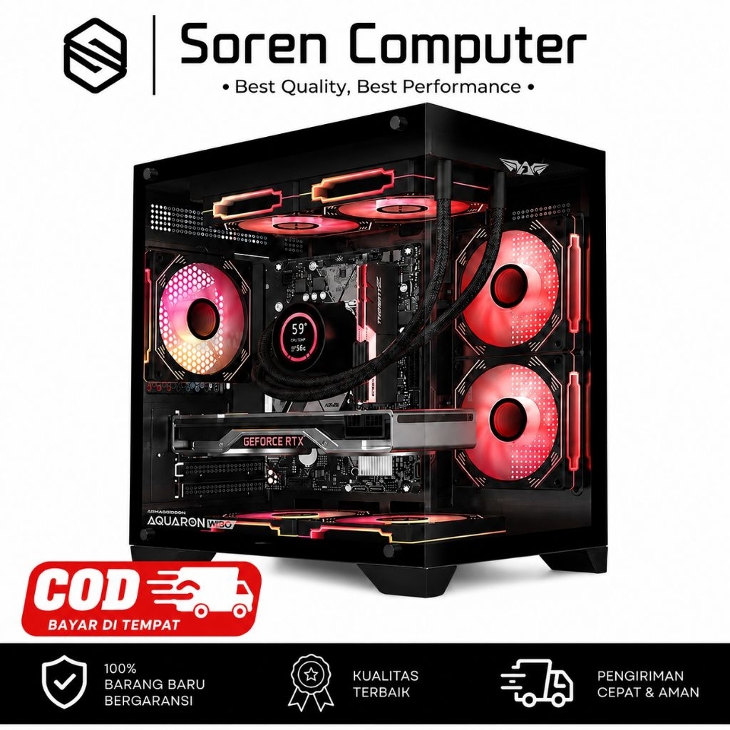 PC GAMING Intel Core i3-3220 RTX 3060 GDDR6 12Gb RAM 16Gb DDR3