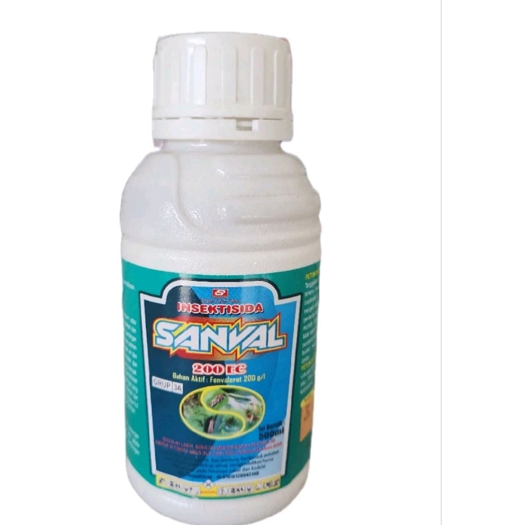 INSEKTISIDA SANVAL 20OEC Bahan Aktif: Fenvalerat 200g/l Racun ulat. 500 ml