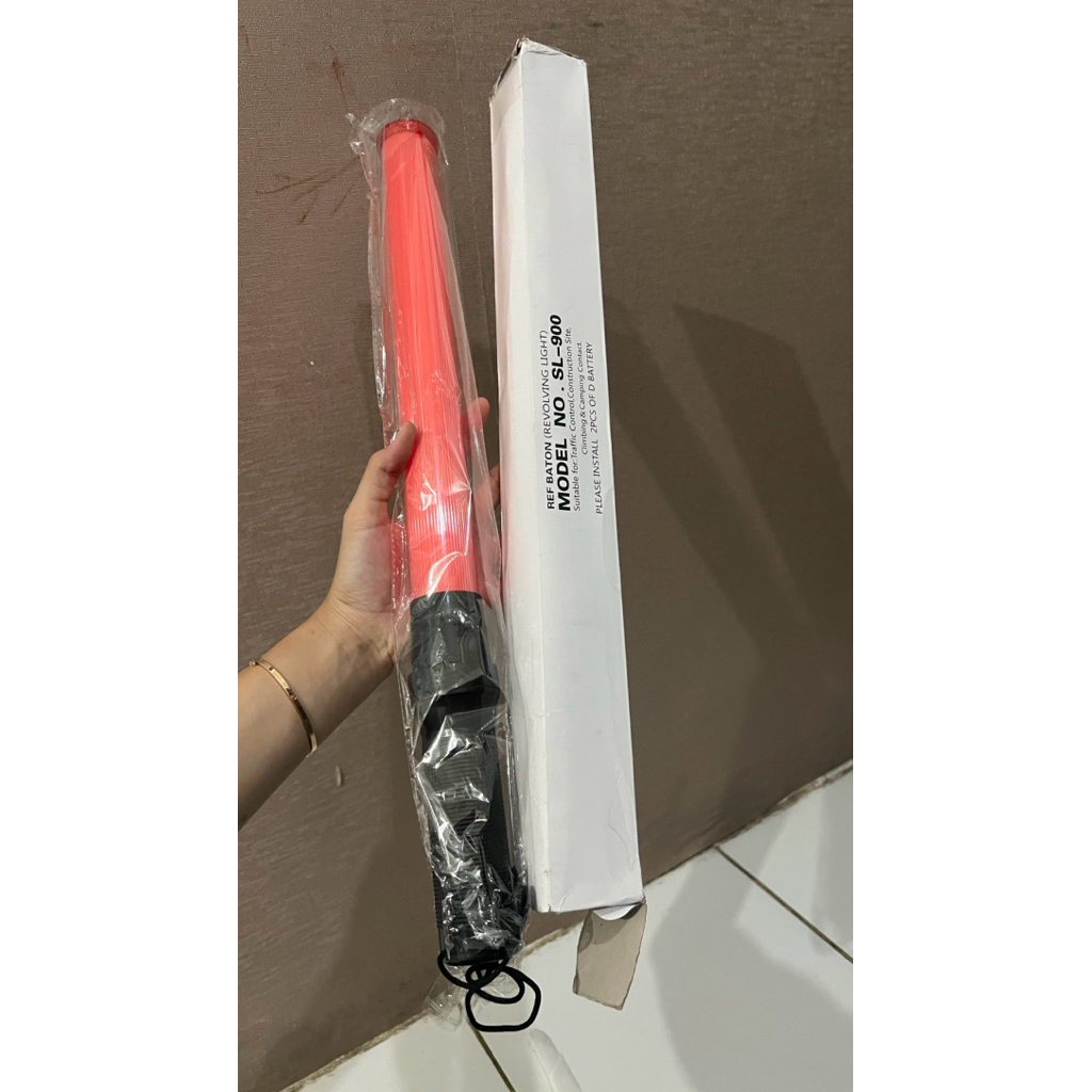 Senter Parkir/ Lampu Lalin Stick/ Stik Parkir/ Traffic Baton/ Tongkat Parkir/Lampu Tukang Parkir 54 