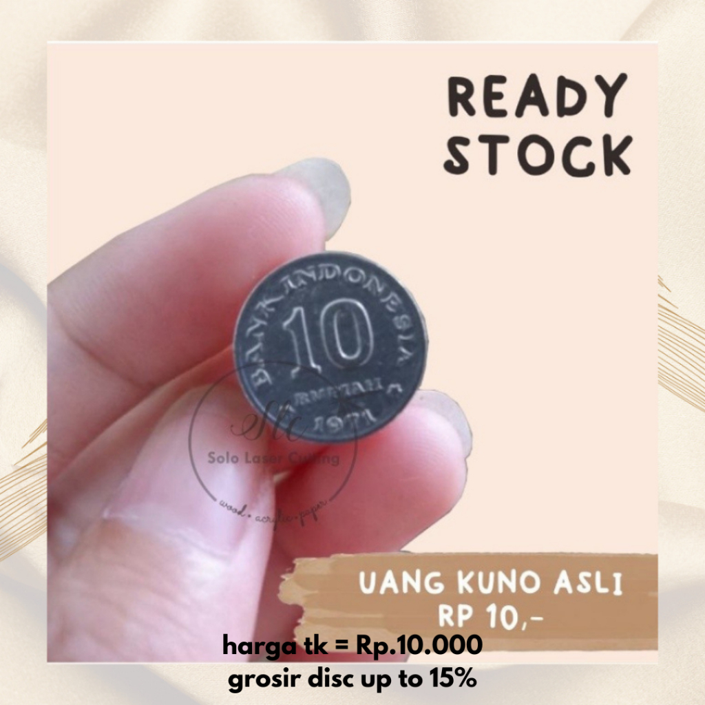 Uang Koin 10 Rupiah uang kuno asli baru