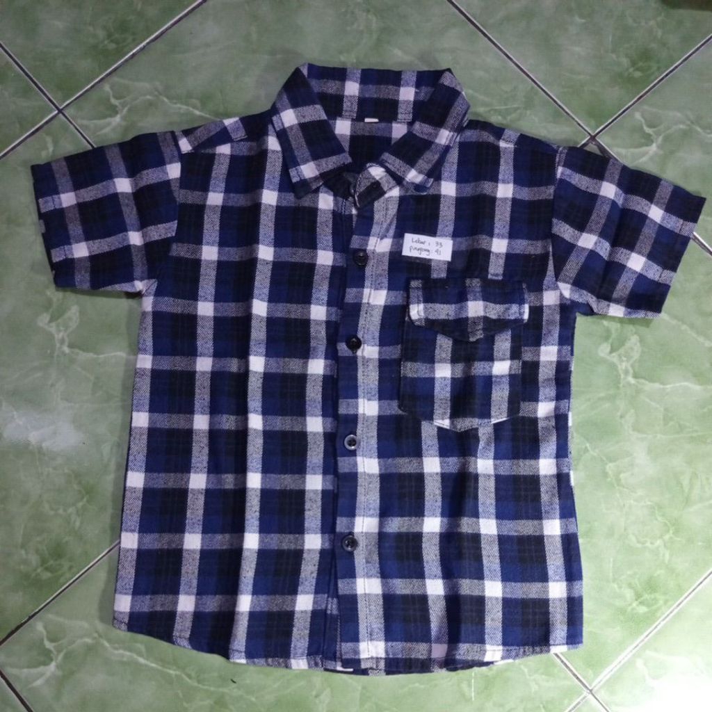 Preloved Hem Flanel Anak umur 3-4 tahun / Hem anak Bekas No defect