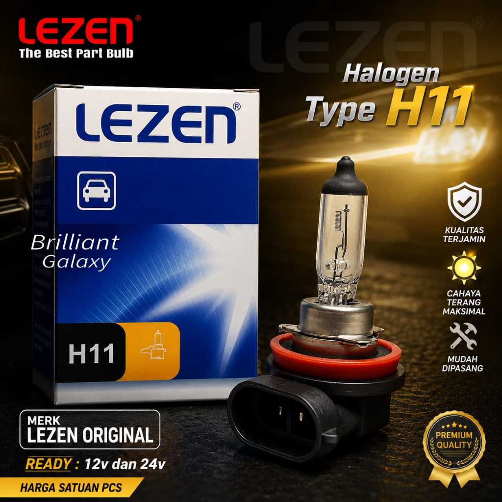 VIP2 * Bohlam Halogen - H11 - LEZEN Original