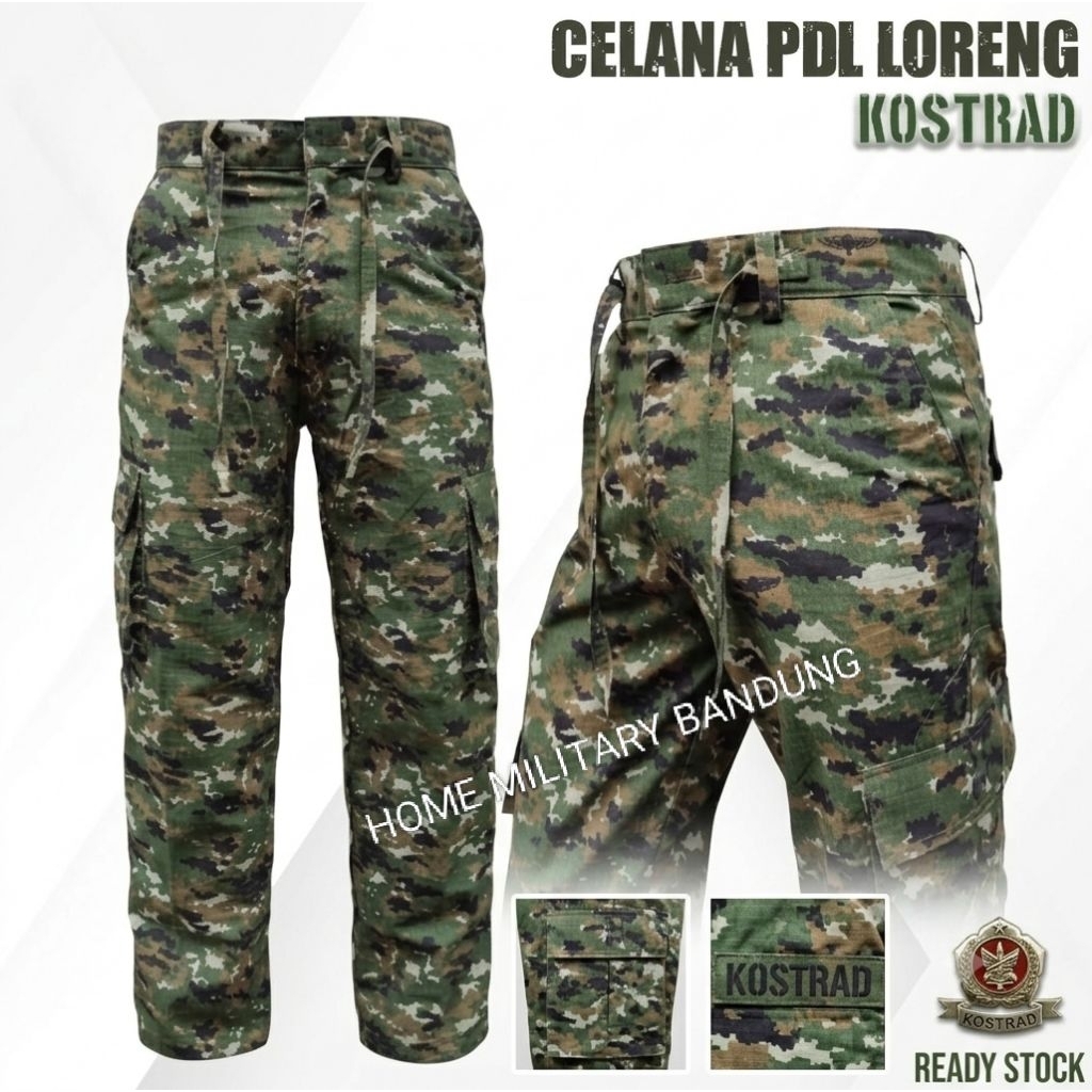 Celana PDL loreng kostrad / Celana panjang Loreng kostrad / celana pdl