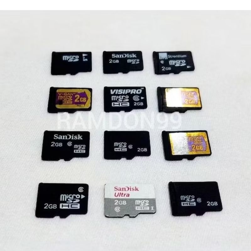 Memory Card MicroSD 2GB Kartu Memori HP Ori Bekas Normal