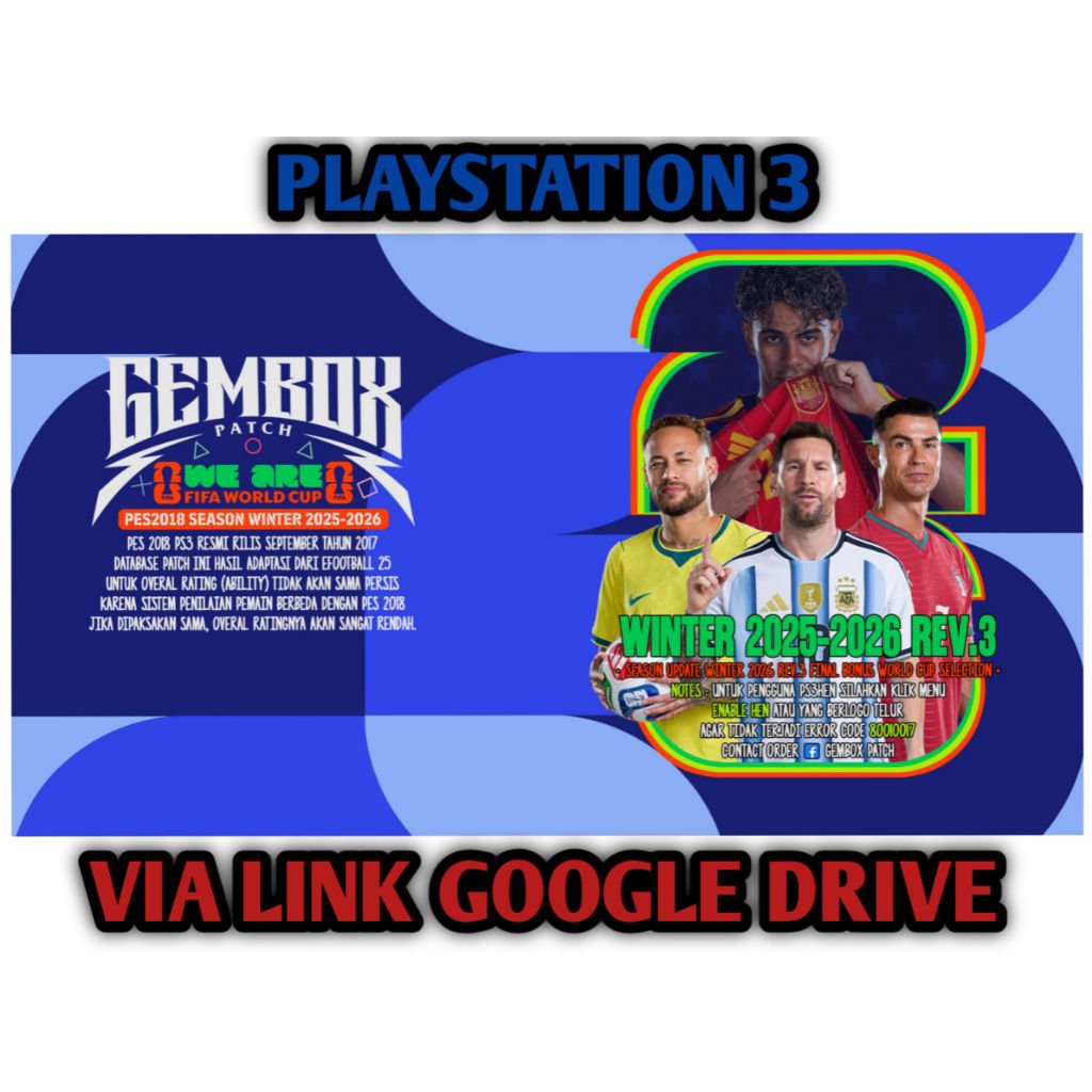 Game Bola PS3 PES GEMBOX PATCH