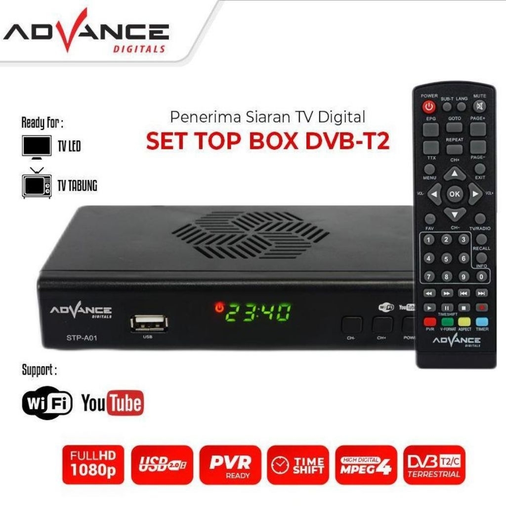 DIGITAL SET TOP BOX DVB - T2 ADVANCE (NEW)