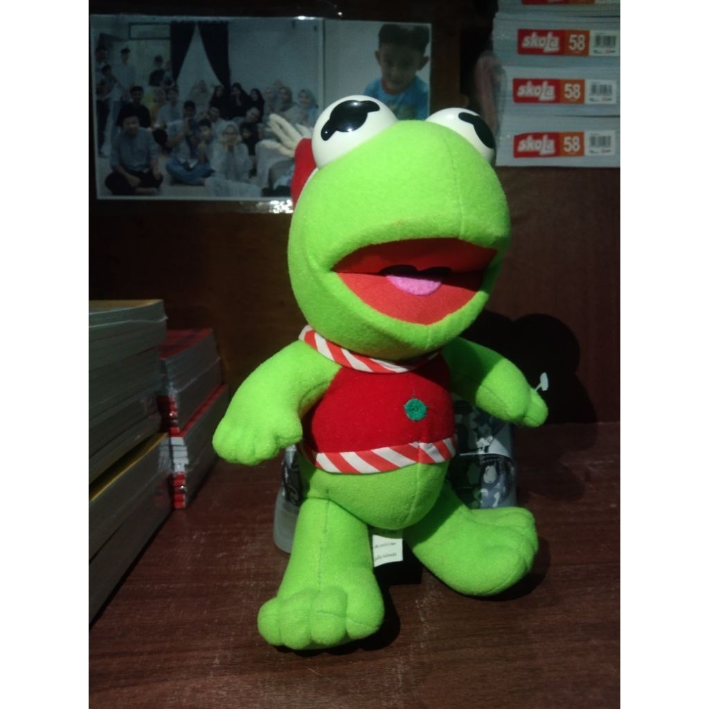 boneka katak Kermit/sesamestreet Kermit natal
