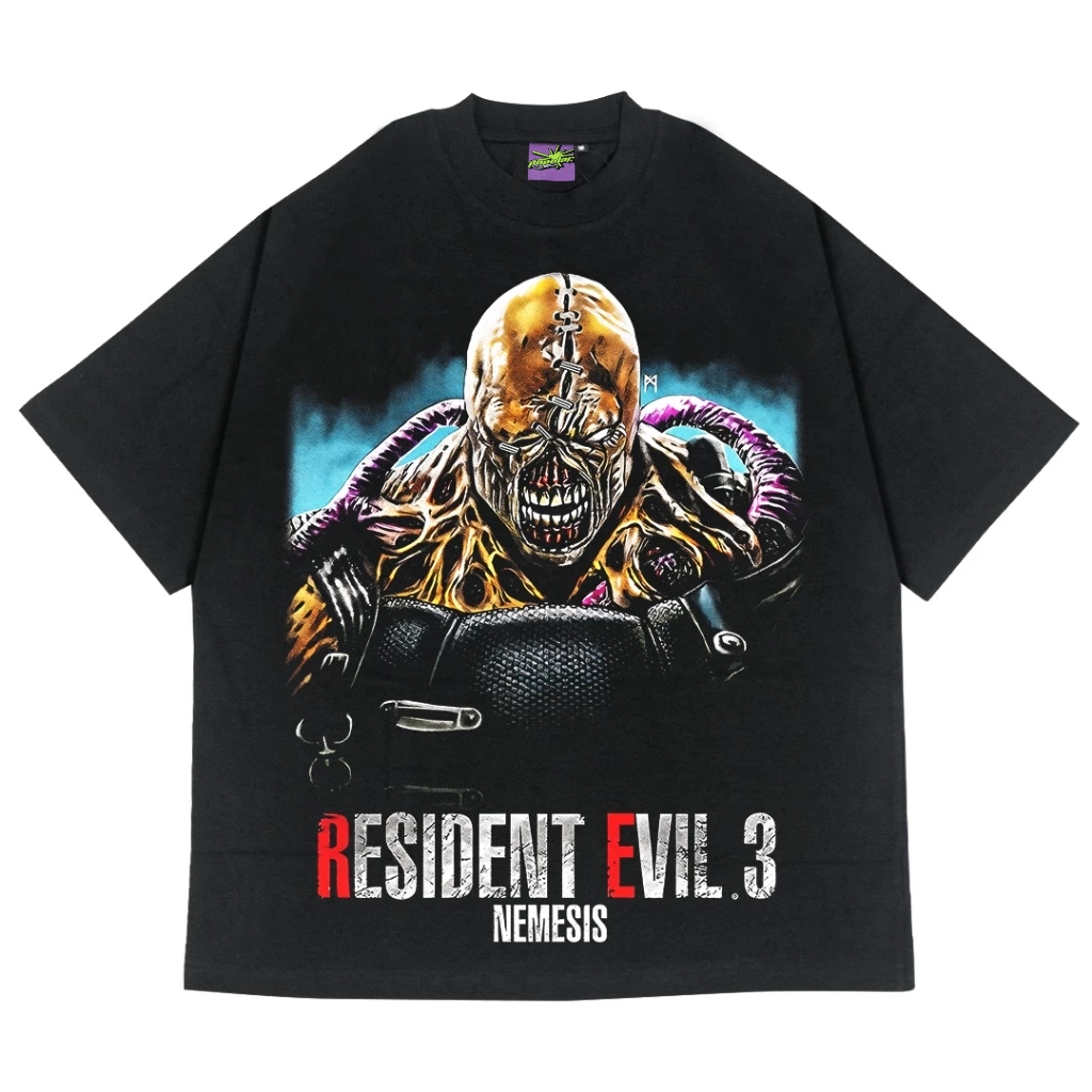 Resident Evil 3 Oversized Vintage T-Shirt – Black