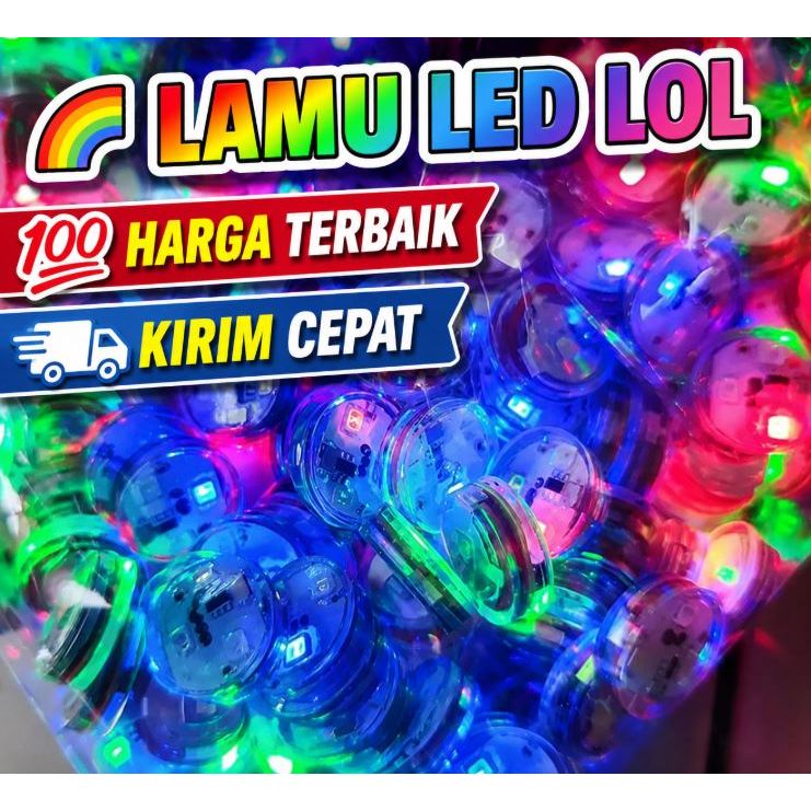 (Per Pcs) Lampu LED LOL Waterproof / Lampu LOL Patch Anti Air Lampu Baju Anak