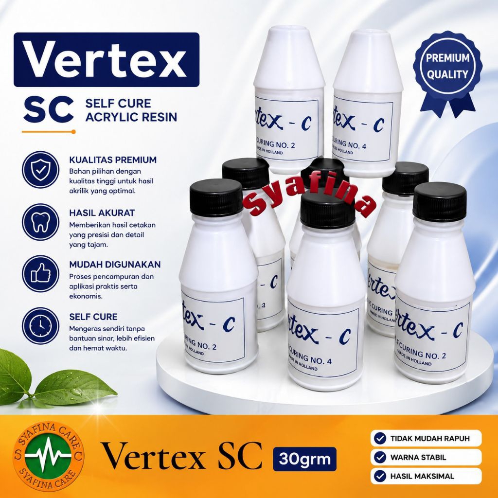 Vertex C Self Curing / Vertex Aklirik SC Putih Self Cure