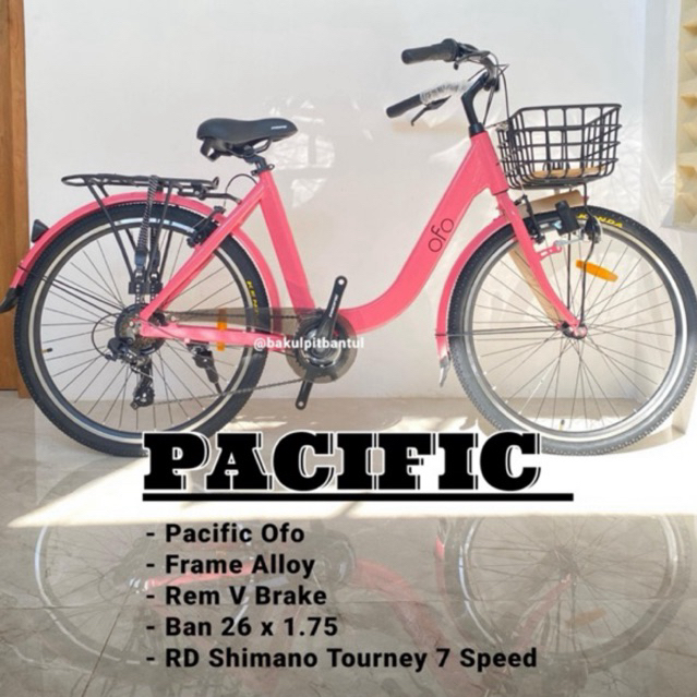 Sepeda CTB ring 26 Ofo by Pacific | Sepeda keranjang Pacific Ofo ukuran 26 inch