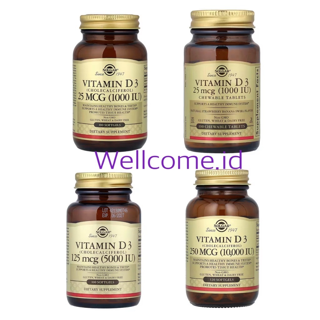 SOLGAR VITAMIN D3 1000IU 10000IU