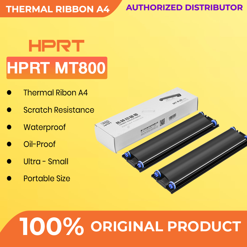HPRT MT800 Thermal Ribbon For A4 Printer 2 Rolls/Box