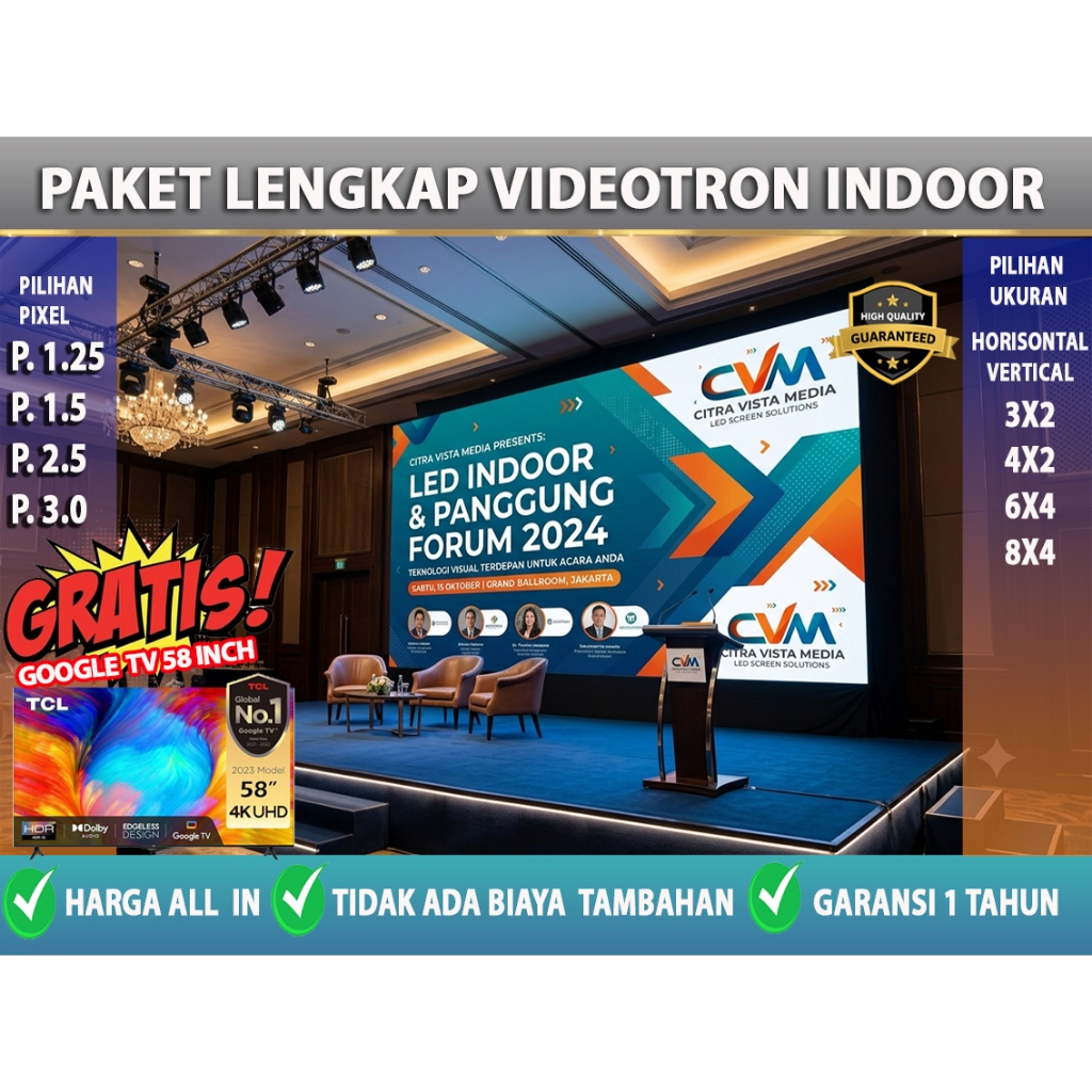 Videotron P 1.5 Indoor Premium Gratis  ANDROID TV 58 INCH untuk Pengalaman Visual Mewah
