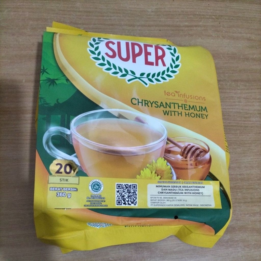 Super Instant Red Date & Longan Tea 20’s (chrysantheemum honey) 360 GRAM ASLI SINGAPORE
