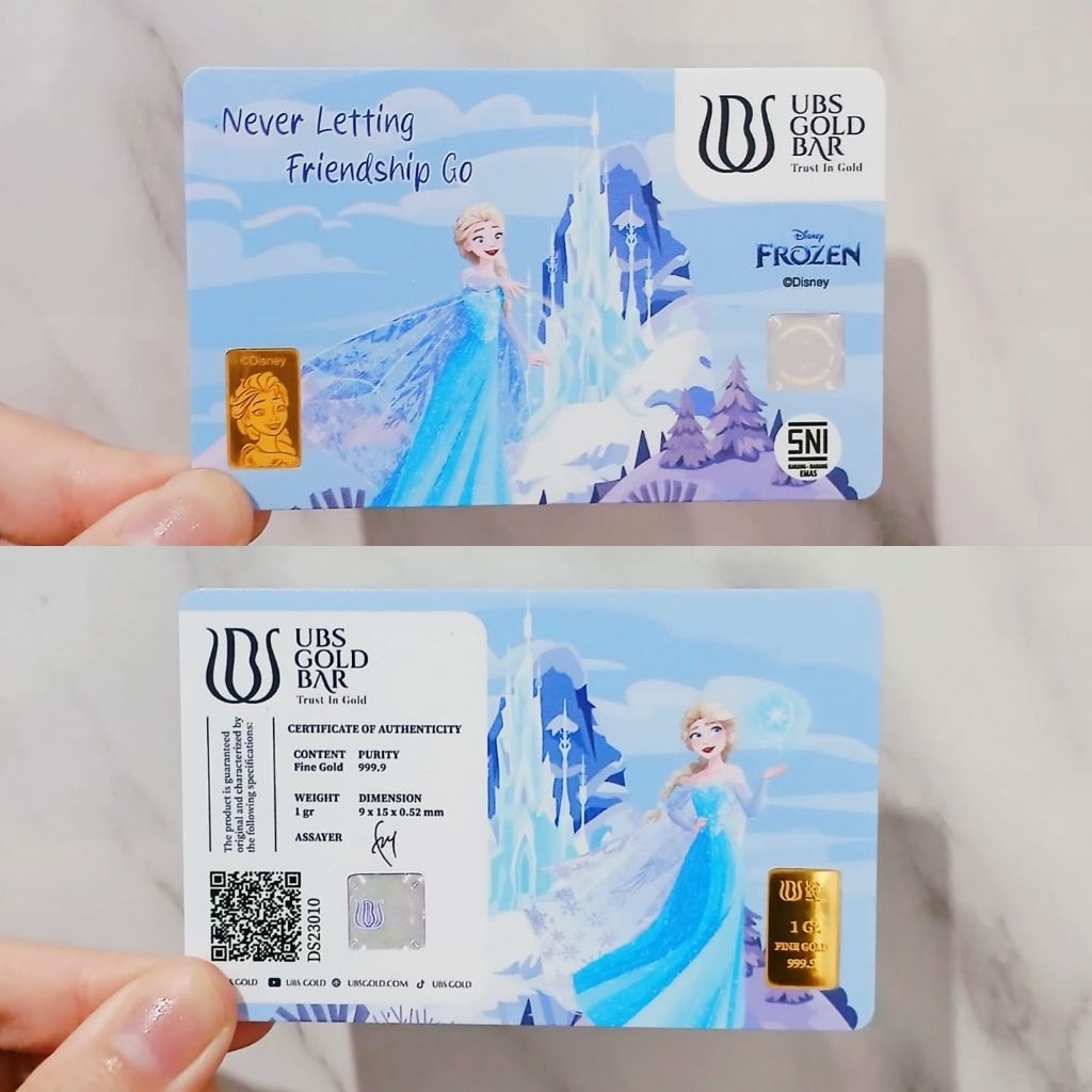 Logam Mulia UBS 1 gram Princess Frozen