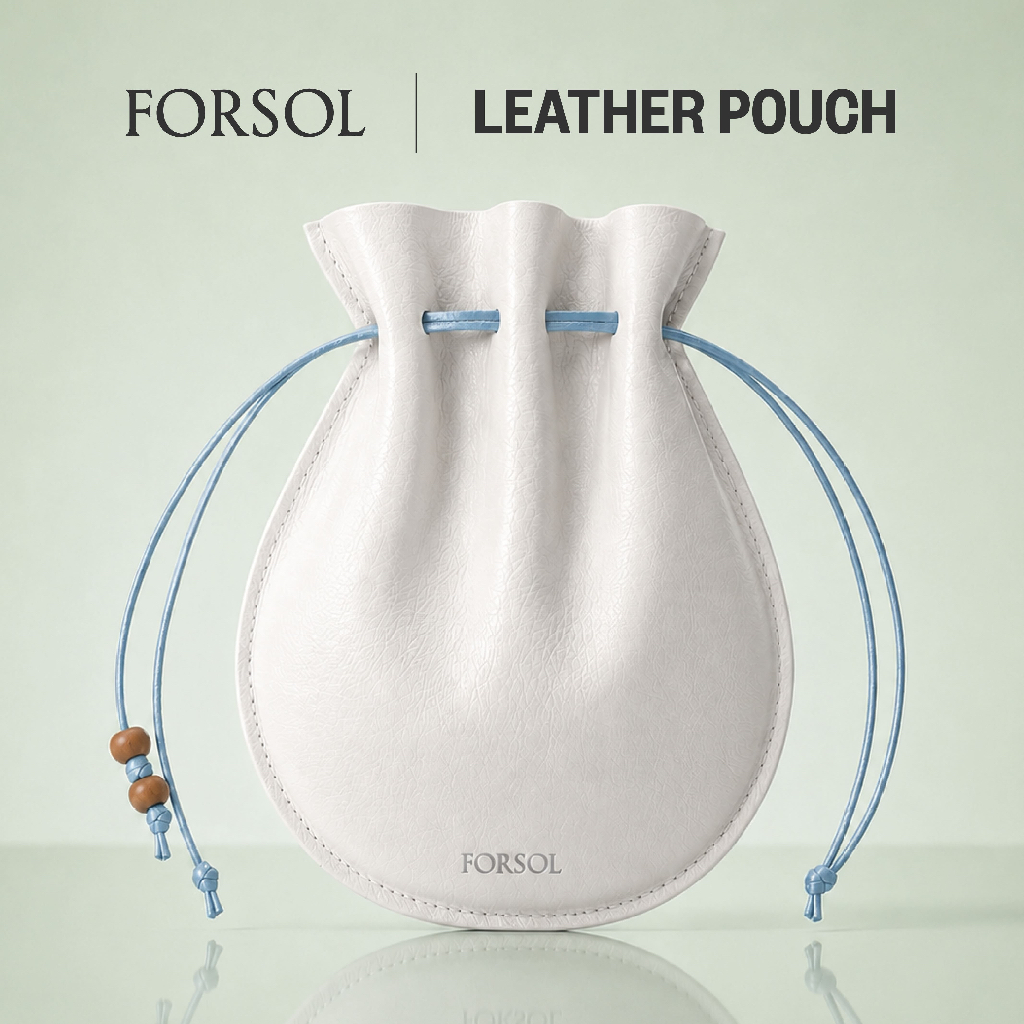 Forsol Perfumes - White Leather Pouch
