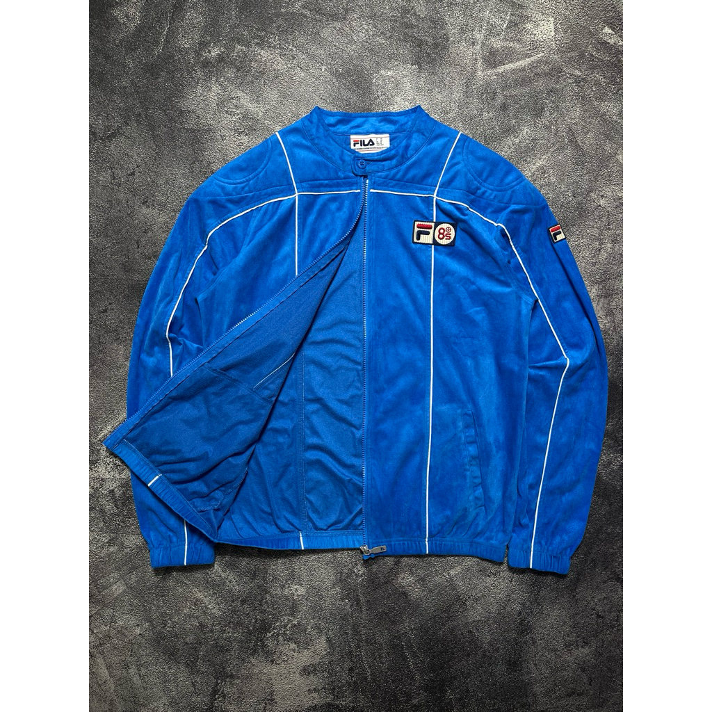Fila Vintage Tracktop Terrinda MK3 Pro 80’s Badge Blue F85