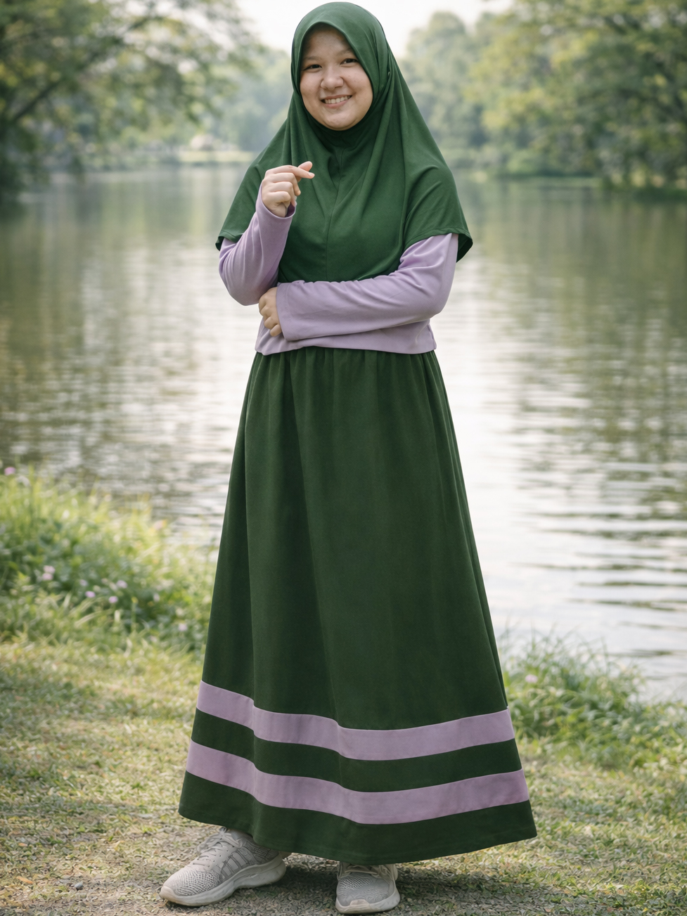 Rok Panjang Balotelli Polos Full Karet Premium Original Baloteli Salur (Produsen Rok Wolfis Amunzen)