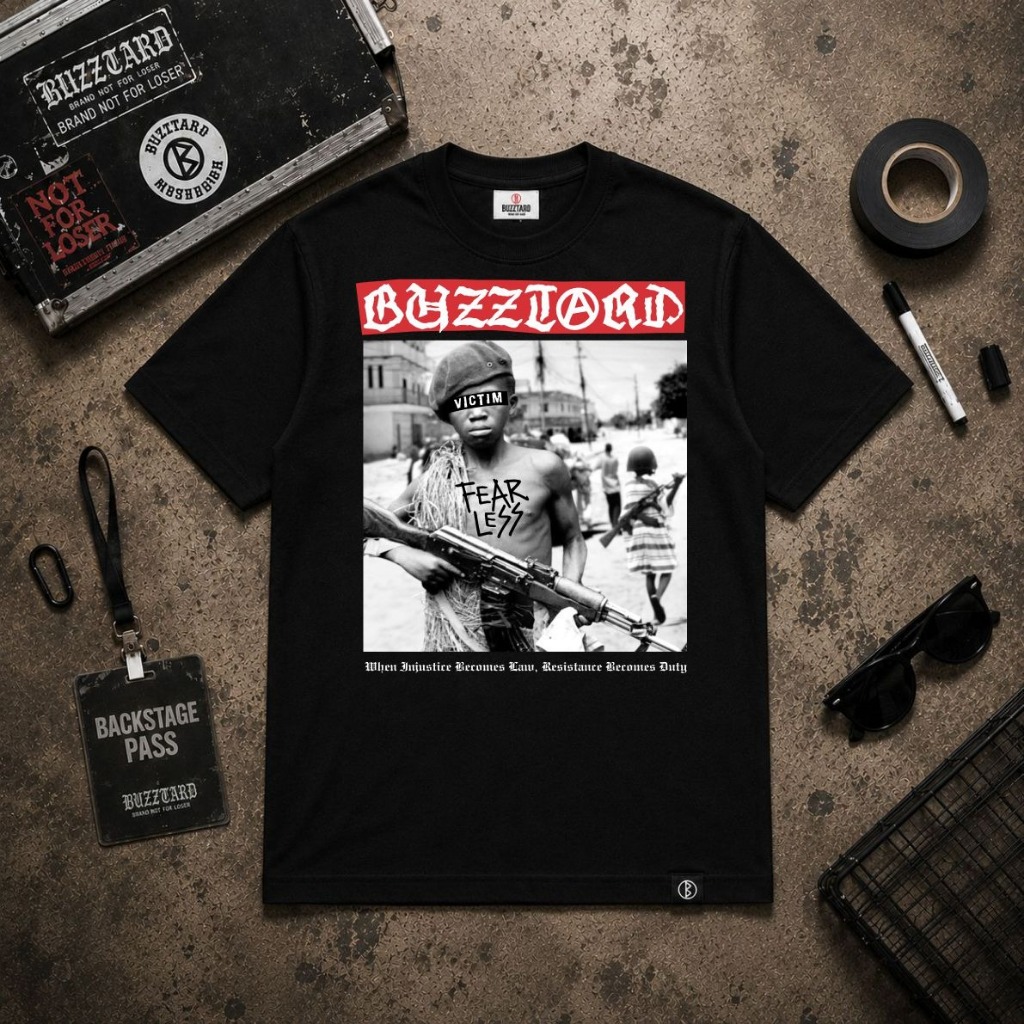 Tshirt Buzztard Fearless Victim