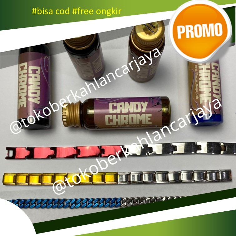(OLES) 20 ML CAT CANDY CHROME PEWARNA LOGAM CANDY CHROME CAT OLES INSTAN