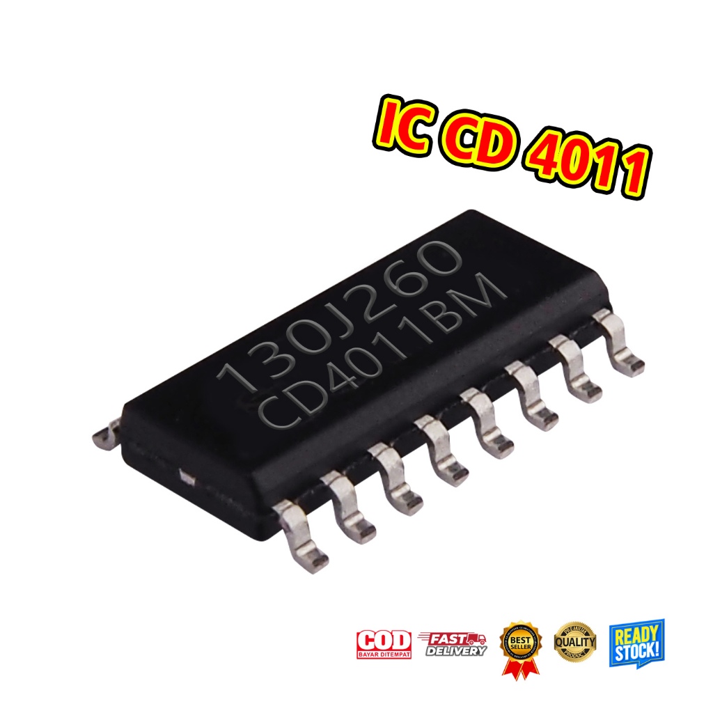 ( 10 biji ) IC CD4011 CD 4011 SMD / 10 pc IC CD4011