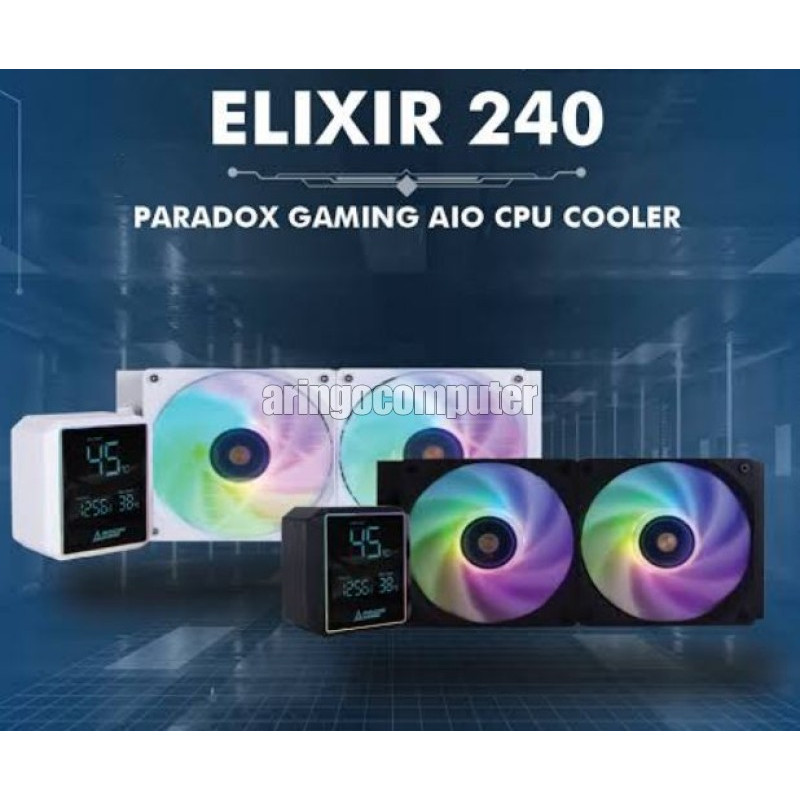 Hardware PC Paradox Gaming 240 ELIXIR AIO CPU COOLER RGB - BLACK