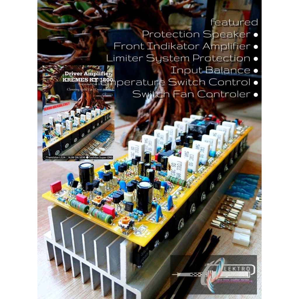 DRIVER AMP CLASS H2 KX1800 TEF NEWClonning Built Up | Upgrade New Driver Power Amplifier Double Laye
