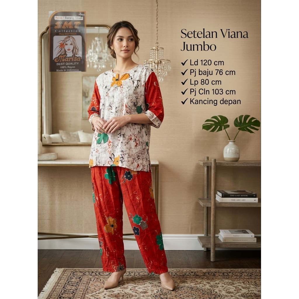 SMT Marisa Setelan Viana Celana Panjang ld 120 cm