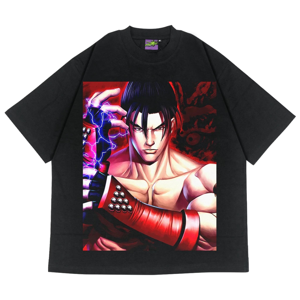 Tekken Oversized Vintage T-Shirt – Black
