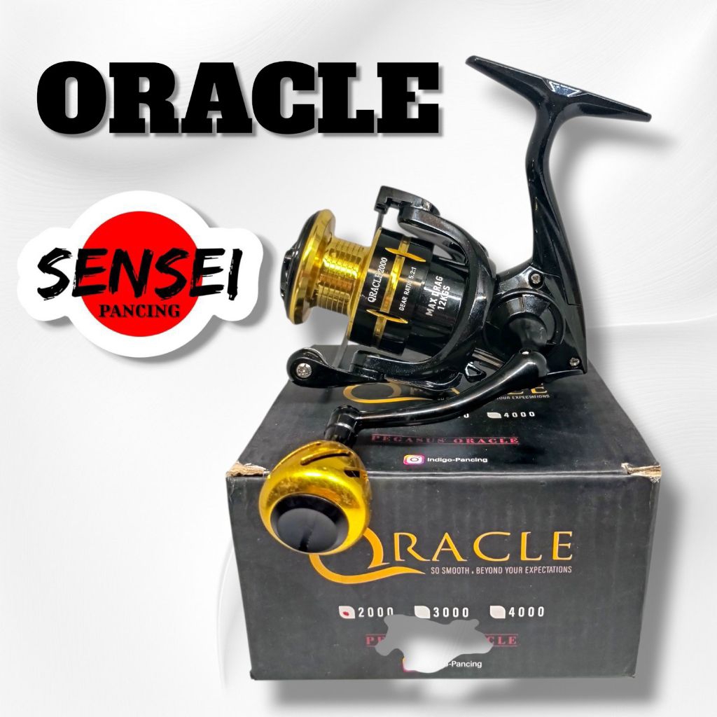 Reel Pancing Power Handle Pegasus Oracle Metal Knob ukuran 2000