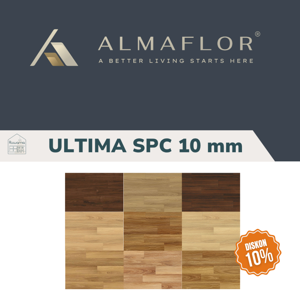 Lantai SPC ALMAFLOR 10 mm ULTIMA (Isi 1.91 m2)