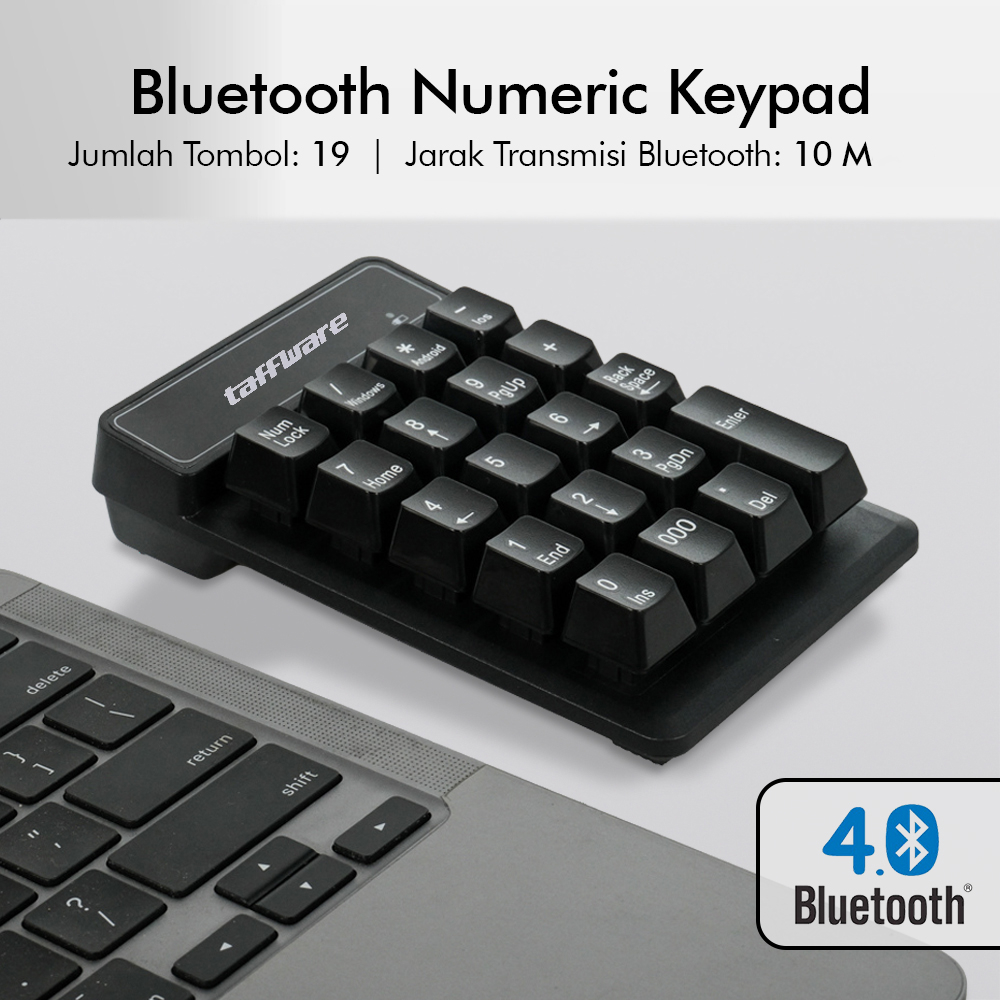 Keyboard Numeric Numpad Wireless Bluetooth Soft Switch Keypad