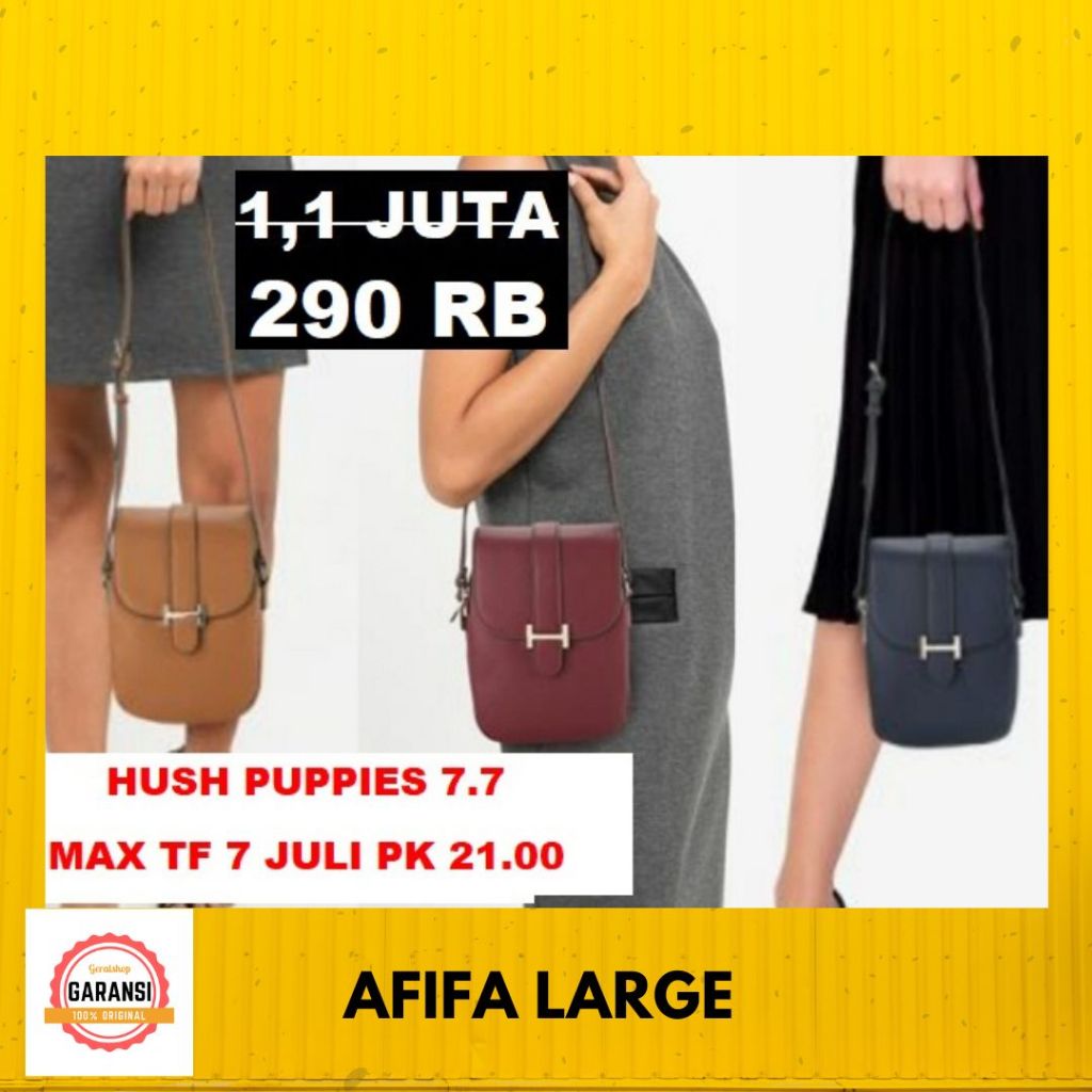 Tas selempang sling bag Hush Puppies wanita sale AFIFA 100% HushPuppies original store
