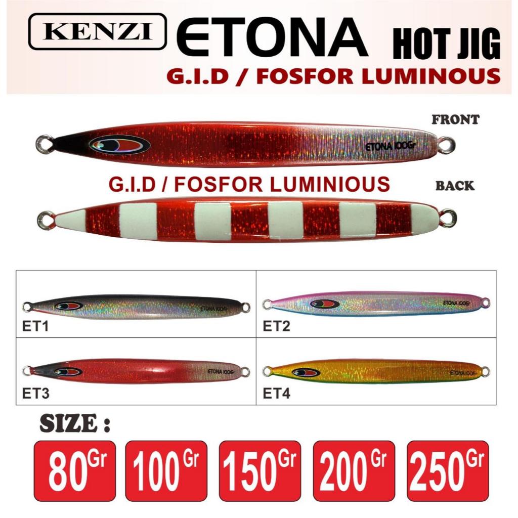 METAL JIG ETONA HOT JIG GID GRAM 80 | 100 | 150 | 200 | 250