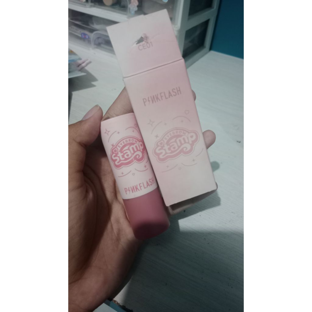 preloved stamp eyebrows pinkflash