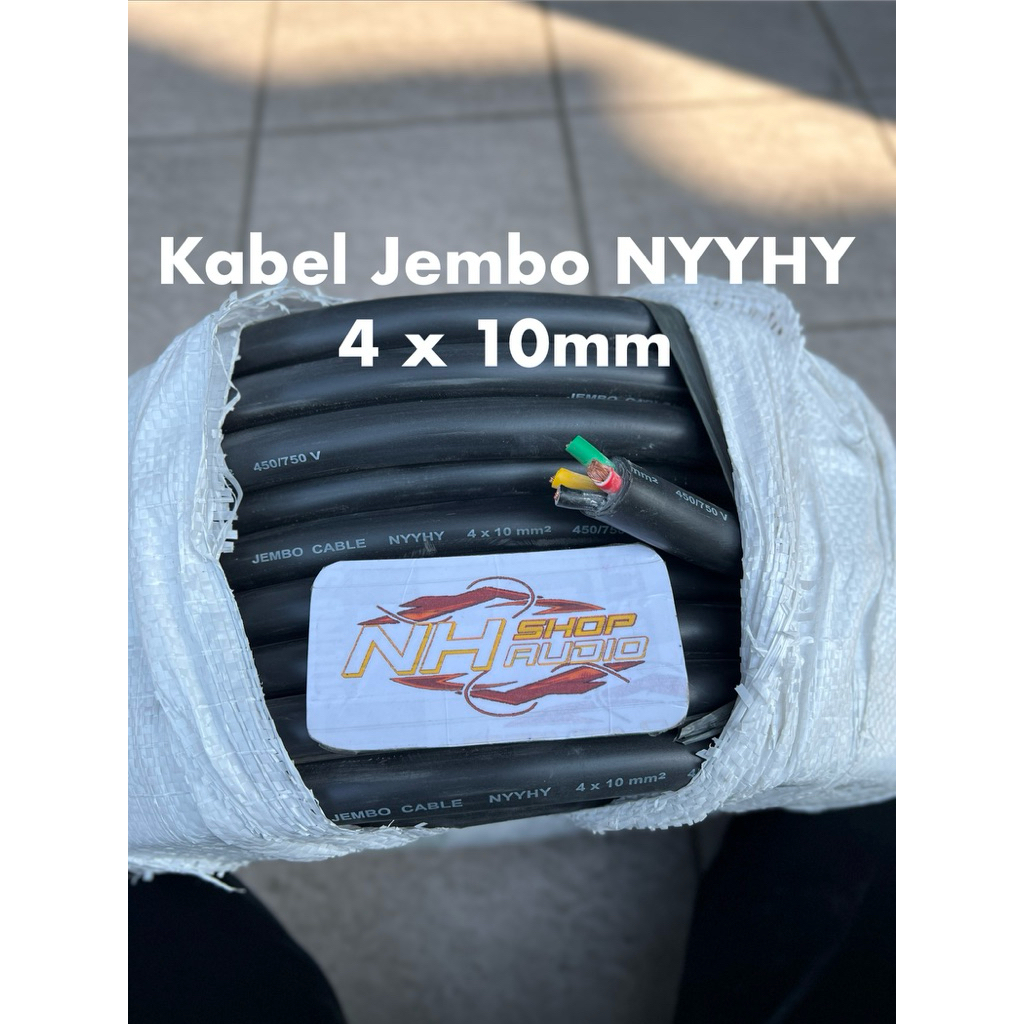 Kabel Serabut JEMBO NYYHY 4X10 / 4 X 10 / 4x10 / 4 x 10 / isi 4 ketebalan 10mm / Original Jembo Kabe