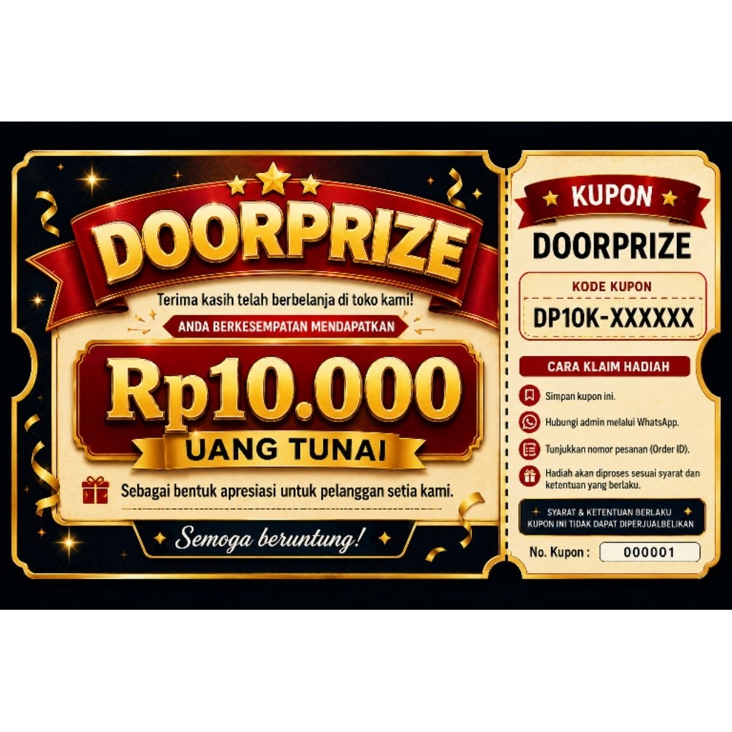 Kupon hadia DOORPRIZE