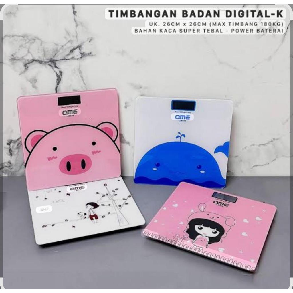 TIMBANGAN BADAN DIGITAL QME KARAKTER