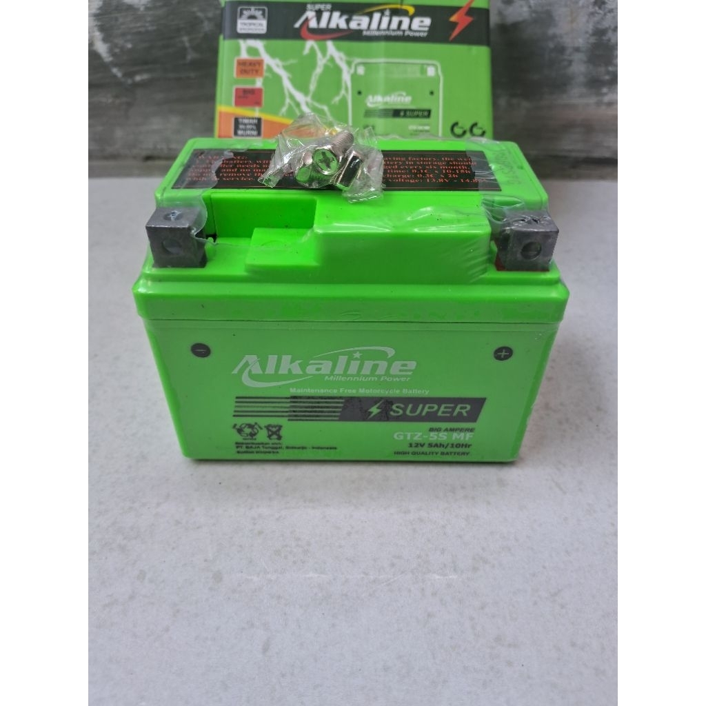 Aki Motor Alkaline GTZ5S 12V 5Ah aki honda beat