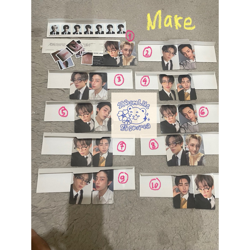 Photocard official Enhypen album desire unleash make you mine jungwoon heeseung jay jake sunghoon su