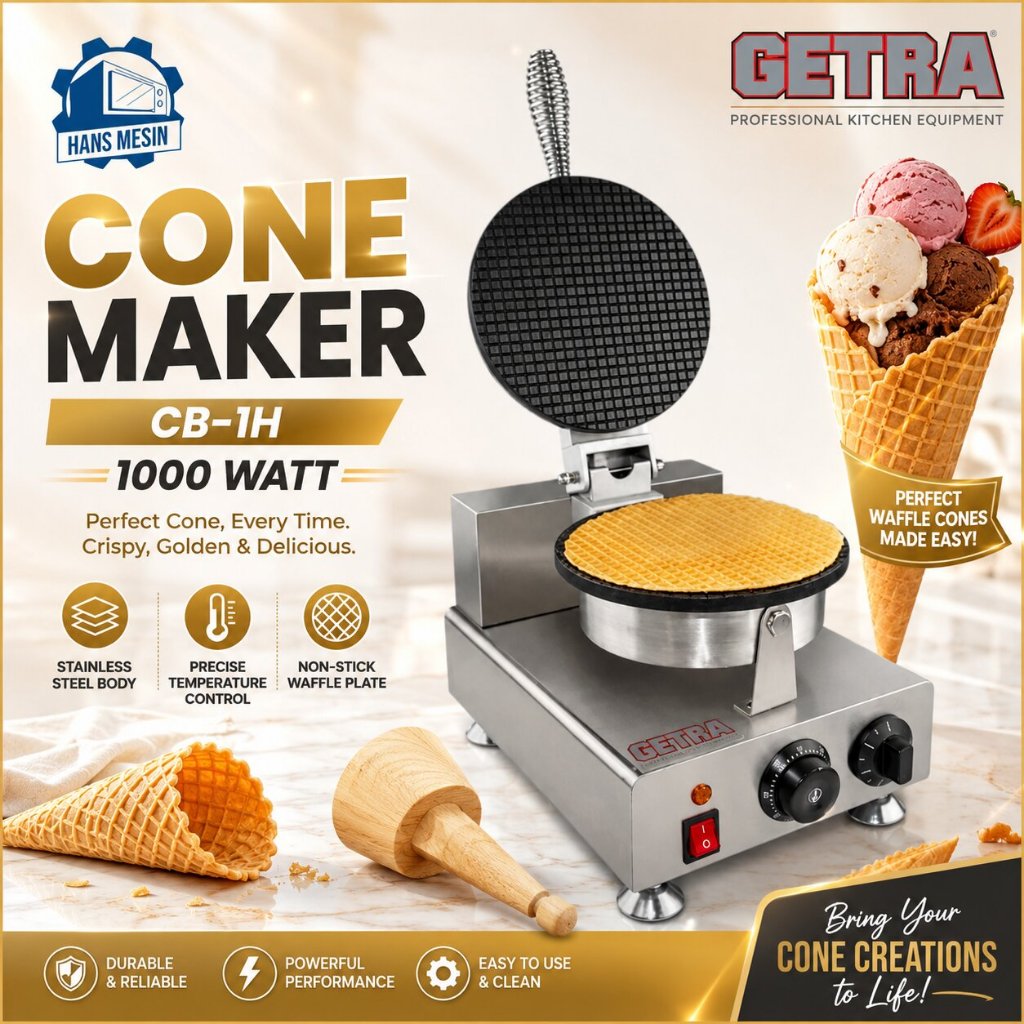 GETRA MESIN CETAK CONE ES KRIM / CONE BAKER (GETRA) CB-1H