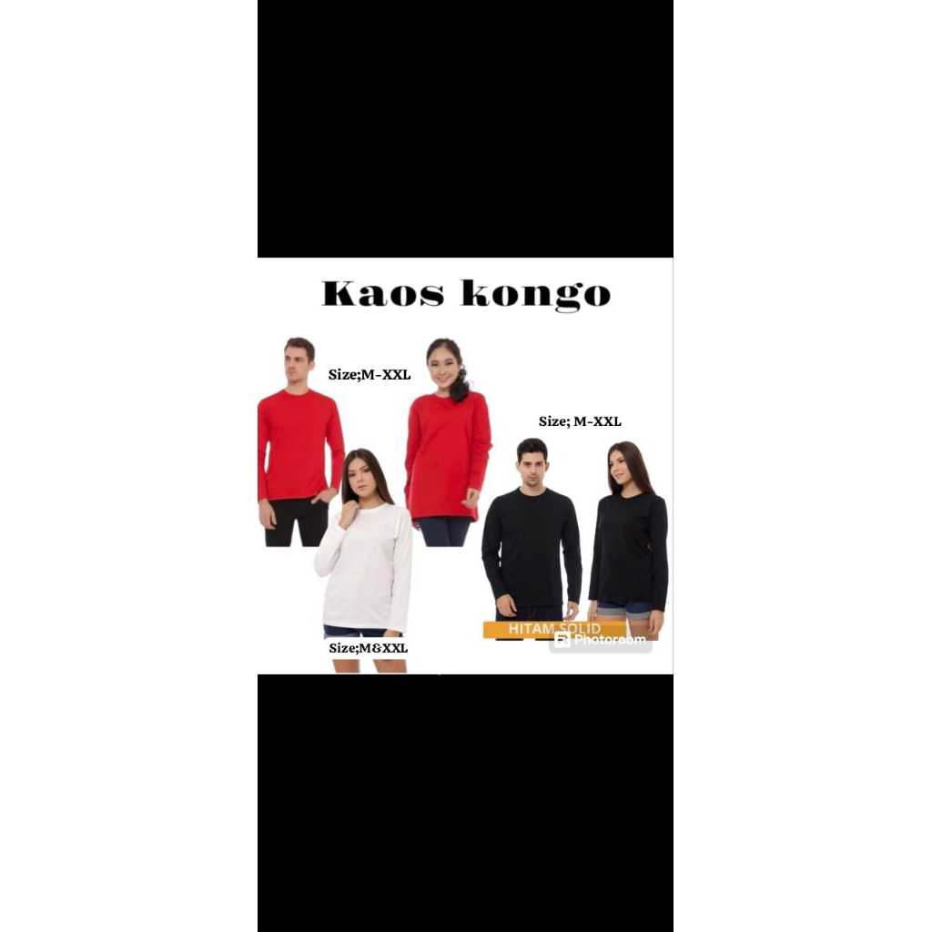 kaos kongo pria dan wanita