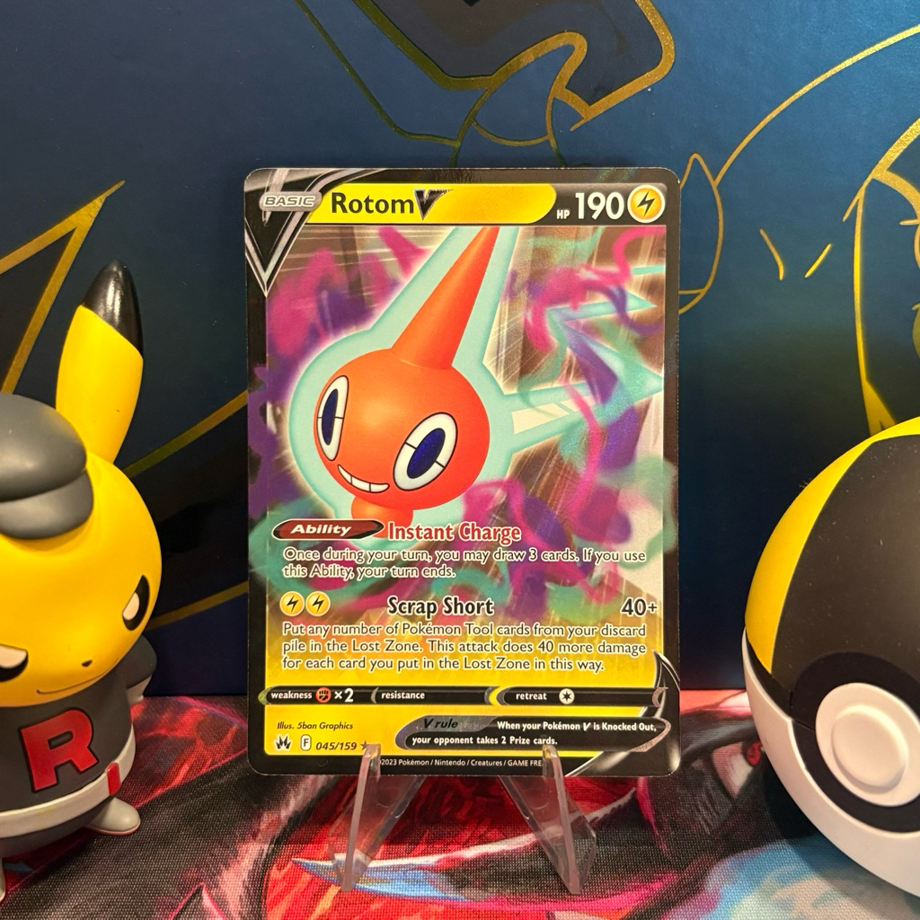 Rotom V 058/196 ENG - UR Holo - Lost Origin - Pokemon TCG