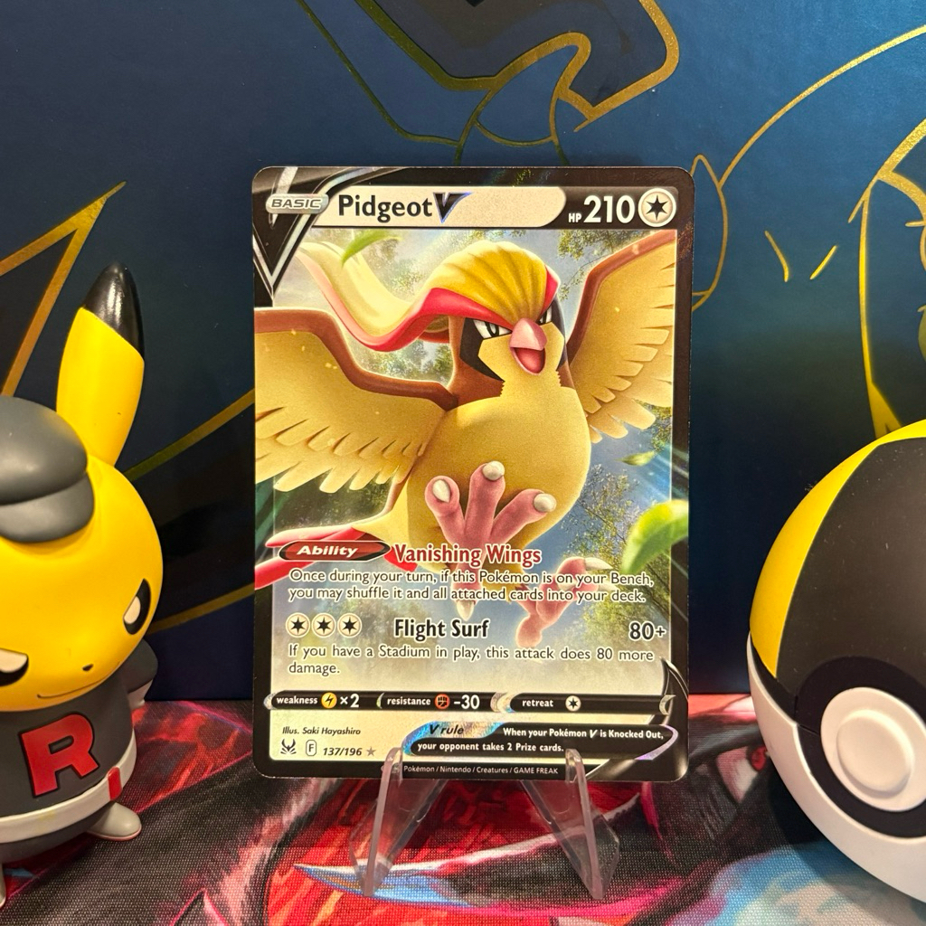 Pidgeot V 137/196 ENG - UR Holo - Lost Origin - Pokemon TCG